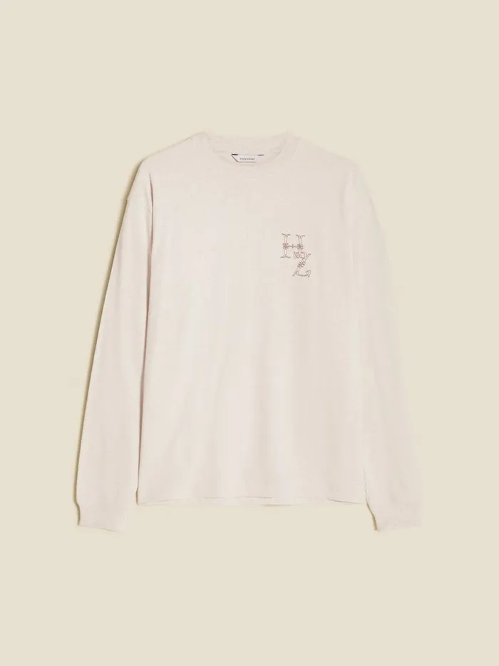 Tshirts and Sweats Men Holzweiler Ranger Logos Longsleeve Sand Mix