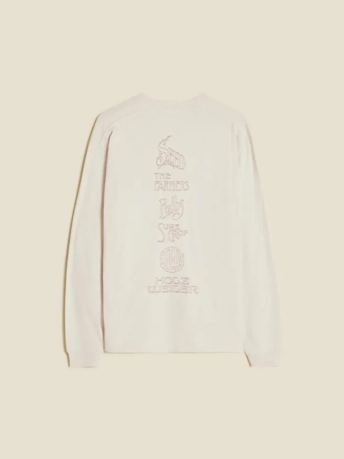 Tshirts and Sweats Men Holzweiler Ranger Logos Longsleeve Sand Mix