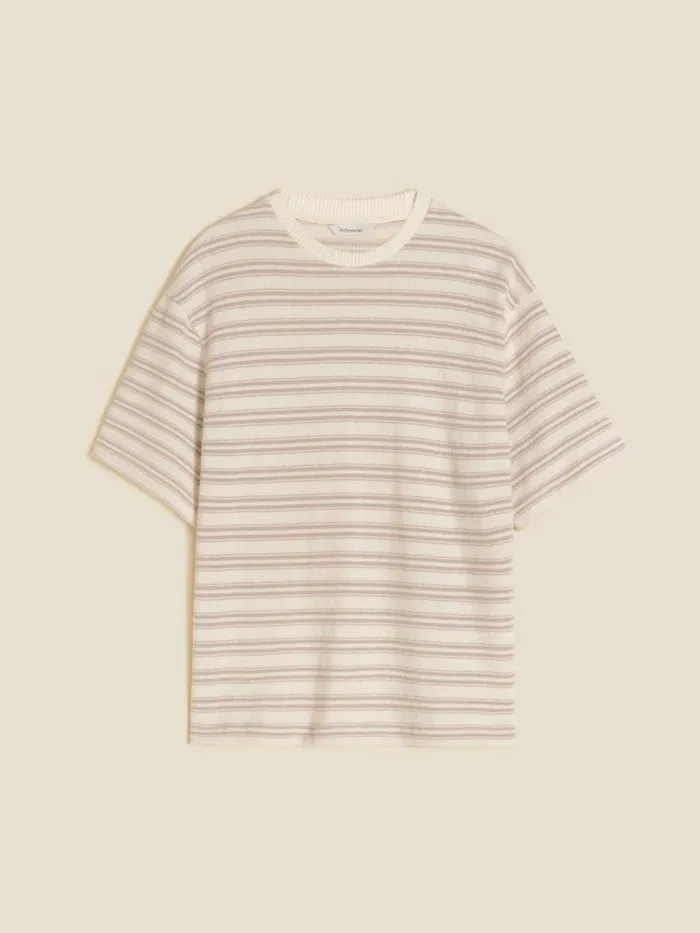 Tshirts and Sweats Men Holzweiler Ranger Striped Tee Beige Mix