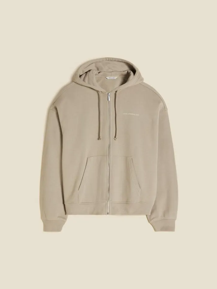 Tshirts and Sweats Women Holzweiler Ceremony Elderflower Zip Hoodie Dk Green