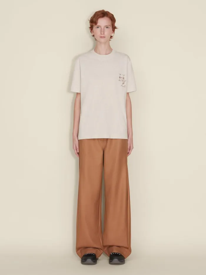 Tshirts and Sweats Women Holzweiler Kjerag Logos Tee Sand Mix