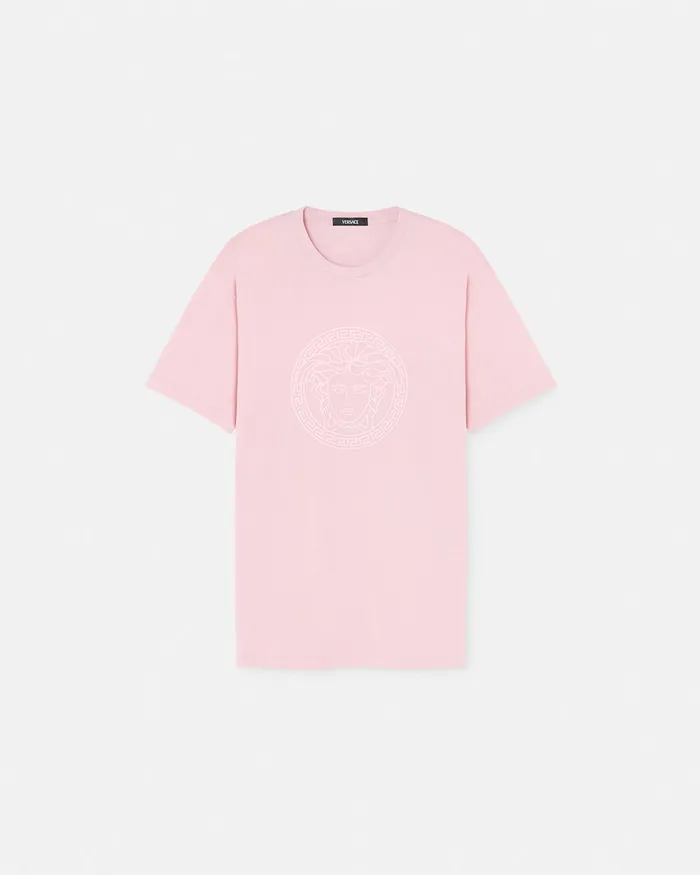 TShirts and Sweatshirts Women Versace Medusa Oversized TShirt Light Pink