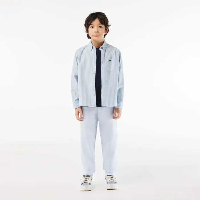 TShirts and Tops Kids Lacoste Kids039 Plain Cotton Jersey TShirt Navy Blue 166