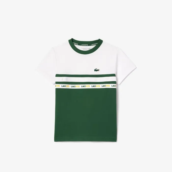 TShirts and Tops Kids Lacoste Kids039 UltraDry Piqu Tennis TShirt Green White 291 TShirts and Tops Kids Lacoste Kids039 UltraDry Piqu Tennis TShirt Green White 291