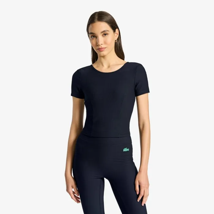 TShirts and Tops Women Lacoste Women039s Lacoste X Bandier Short Sleeve Crop Top Black 031 TShirts and Tops Women Lacoste Women039s Lacoste X Bandier Short Sleeve Crop Top Black 031