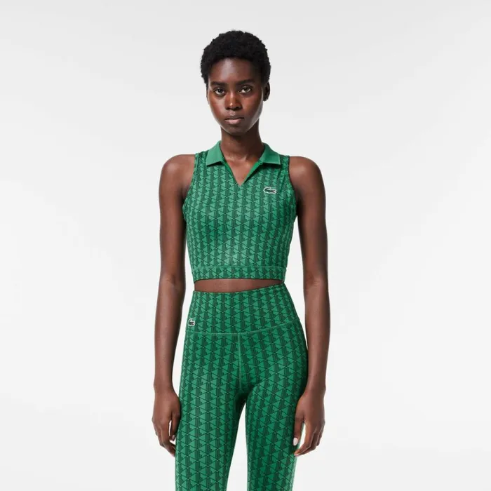 TShirts and Tops Women Lacoste Women039s Monogram Print Stretch Sports Bra Green Qij TShirts and Tops Women Lacoste Women039s Monogram Print Stretch Sports Bra Green Qij