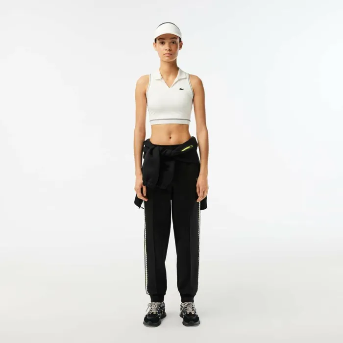 TShirts and Tops Women Lacoste Womens SPORT Polo Style Sports Bra White 70v