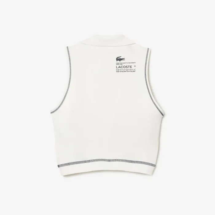 TShirts and Tops Women Lacoste Womens SPORT Polo Style Sports Bra White 70v