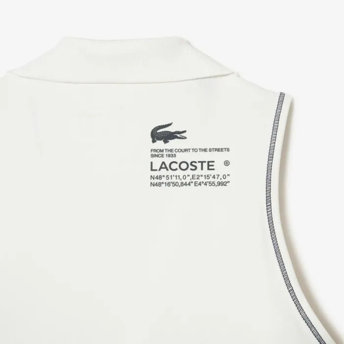TShirts and Tops Women Lacoste Womens SPORT Polo Style Sports Bra White 70v