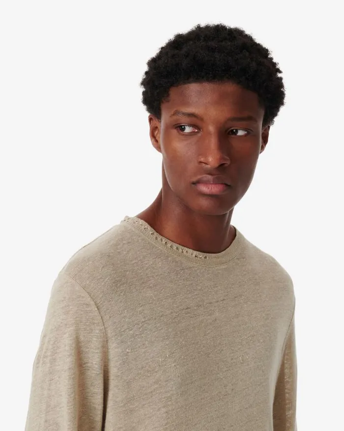 Tshirts Men IRO ARONA ROUNDNECK LINEN TSHIRT