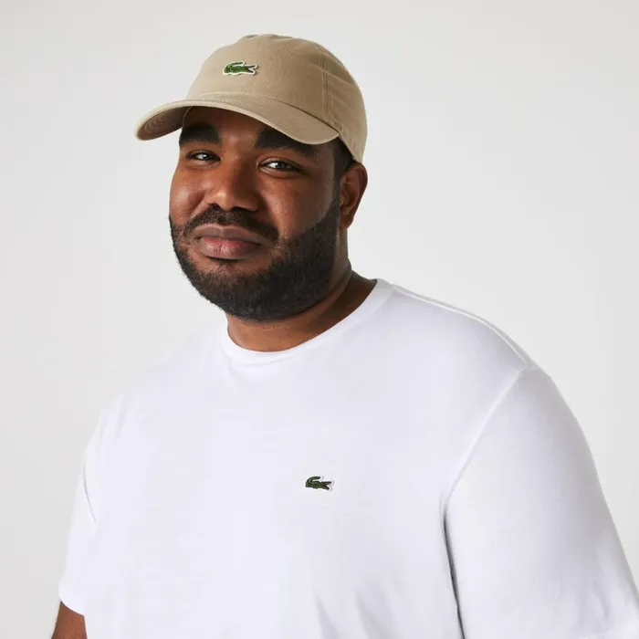 TShirts Men Lacoste Men039s Crew Neck Pima Cotton Jersey TShirt White 001