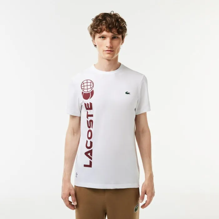 TShirts Men Lacoste Men039s Lacoste Tennis X Daniil Medvedev Regular Fit TShirt White 001 TShirts Men Lacoste Men039s Lacoste Tennis X Daniil Medvedev Regular Fit TShirt White 001