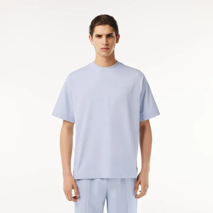 TShirts Men Lacoste Men039s Loose Fit Heavy Cotton Embroidered TShirt Phoenix Blue J2g TShirts Men Lacoste Men039s Loose Fit Heavy Cotton Embroidered TShirt Phoenix Blue J2g