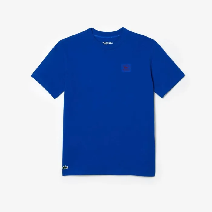 TShirts Men Lacoste Men039s Relaxed Fit Cotton Golf TShirt Gentian Blue Jq0