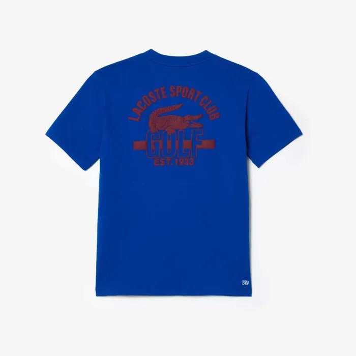 TShirts Men Lacoste Men039s Relaxed Fit Cotton Golf TShirt Gentian Blue Jq0