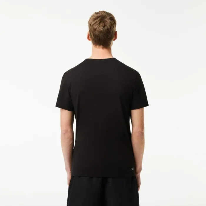 TShirts Men Lacoste Men039s Sport 3D Print Croc Jersey TShirt Black Blue Il5