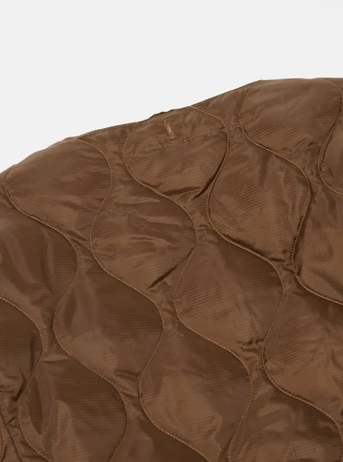 Taion By FCE Packable Inner Down Jacket In Brown Nylon RipstopDuck Men Universal Works Coats and Outerwear