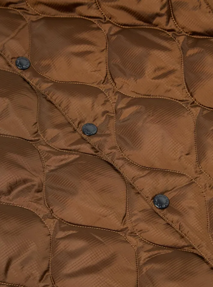 Taion By FCE Packable Inner Down Jacket In Brown Nylon RipstopDuck Men Universal Works Coats and Outerwear