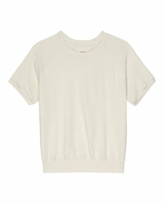 Tees and Sweats The Great The Short Sleeve Sweatshirt