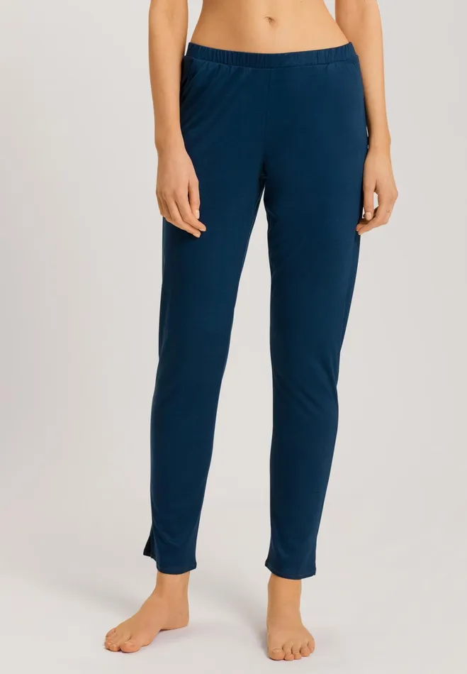 TENCEL And Silk Knit Pant Mystic Blue Women HANRO Pajama Bottoms