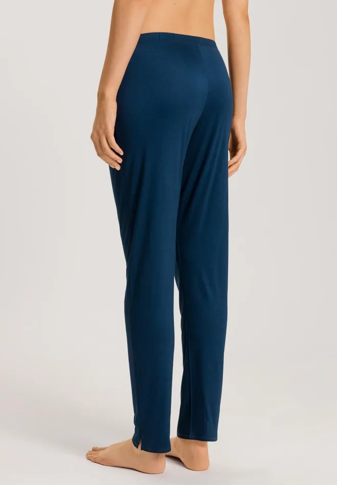 TENCEL And Silk Knit Pant Mystic Blue Women HANRO Pajama Bottoms