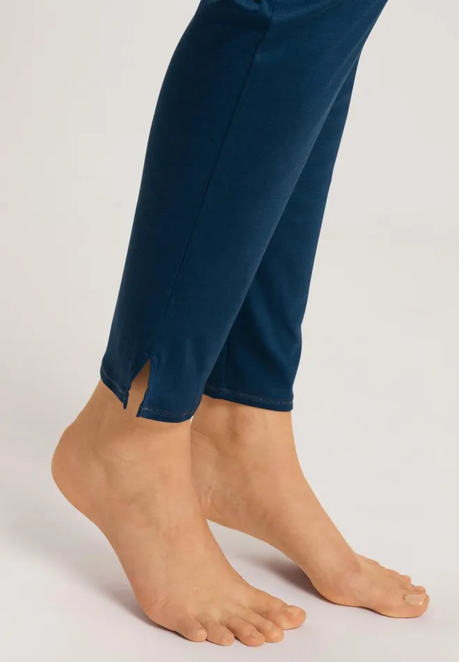 TENCEL And Silk Knit Pant Mystic Blue Women HANRO Pajama Bottoms