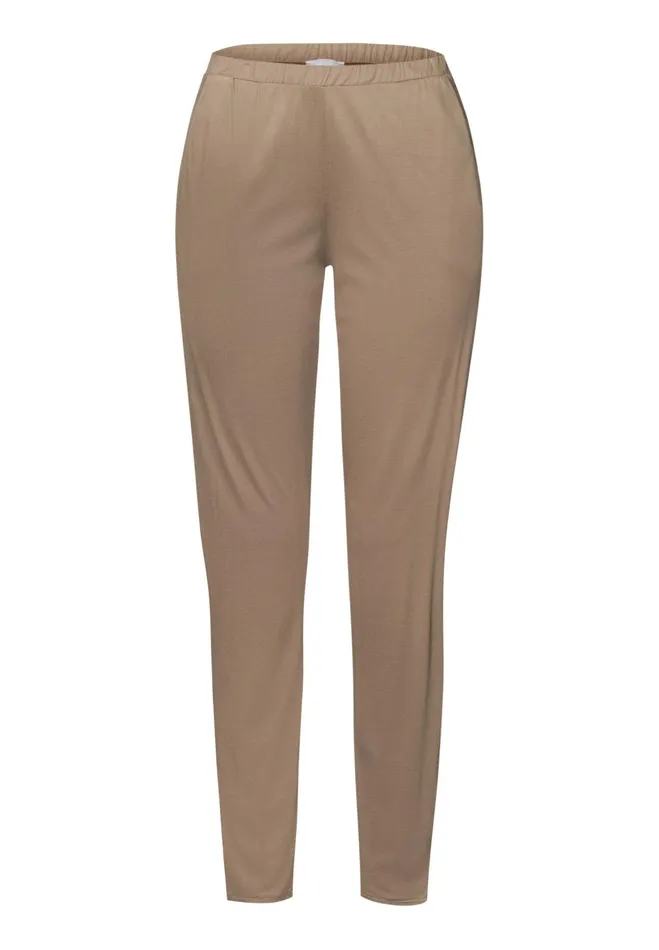TENCEL And Silk Knit Pant Taupe Women HANRO Pajama Bottoms