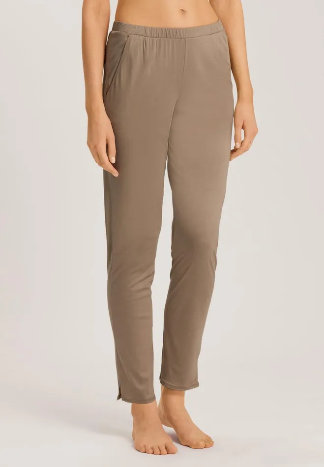 TENCEL And Silk Knit Pant Taupe Women HANRO Pajama Bottoms