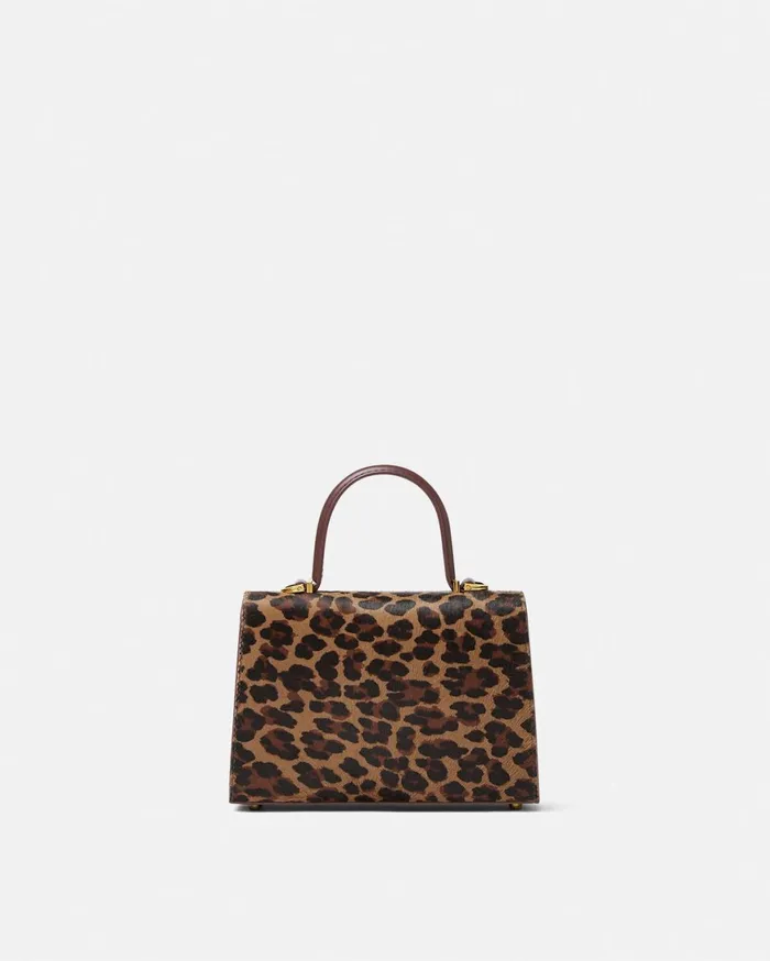 Top Handle Women Versace Leopard Medusa 03995 Small Handbag Animalier
