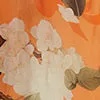 Tops and Shirts Della Blouse 8211 Hydrangea Print in Tangerine 8211 LEO LIN Women