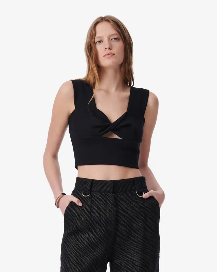 Tops and Shirts Women IRO AYISHA CROPPED CUTOUT TOP