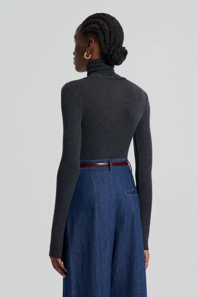Tops BABYWOOL POLO CHARCOAL ALL Scanlan Theodore Women Tops BABYWOOL POLO CHARCOAL ALL Scanlan Theodore Women