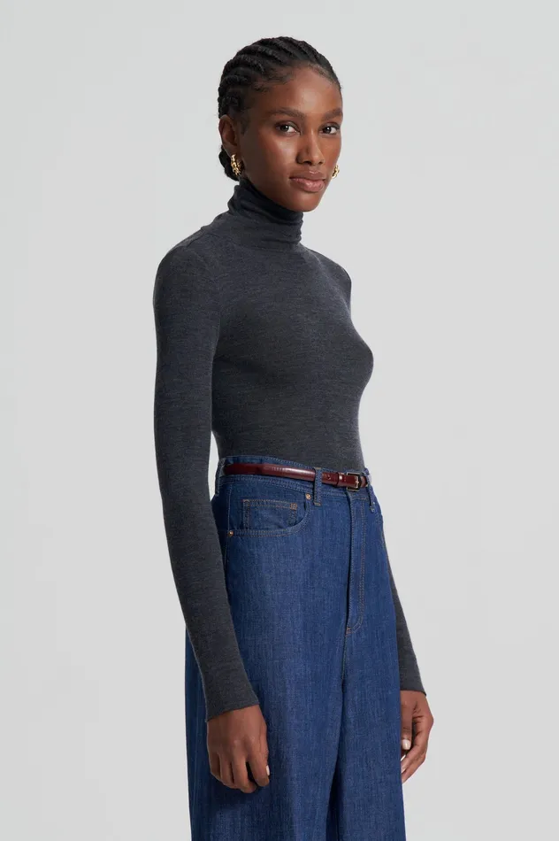 Tops BABYWOOL POLO CHARCOAL ALL Scanlan Theodore Women Tops BABYWOOL POLO CHARCOAL ALL Scanlan Theodore Women
