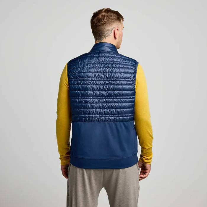 Tops Men8217s Hurricane Insulated Vest Navy 8211 Saucony Men Tops Men8217s Hurricane Insulated Vest Navy 8211 Saucony Men