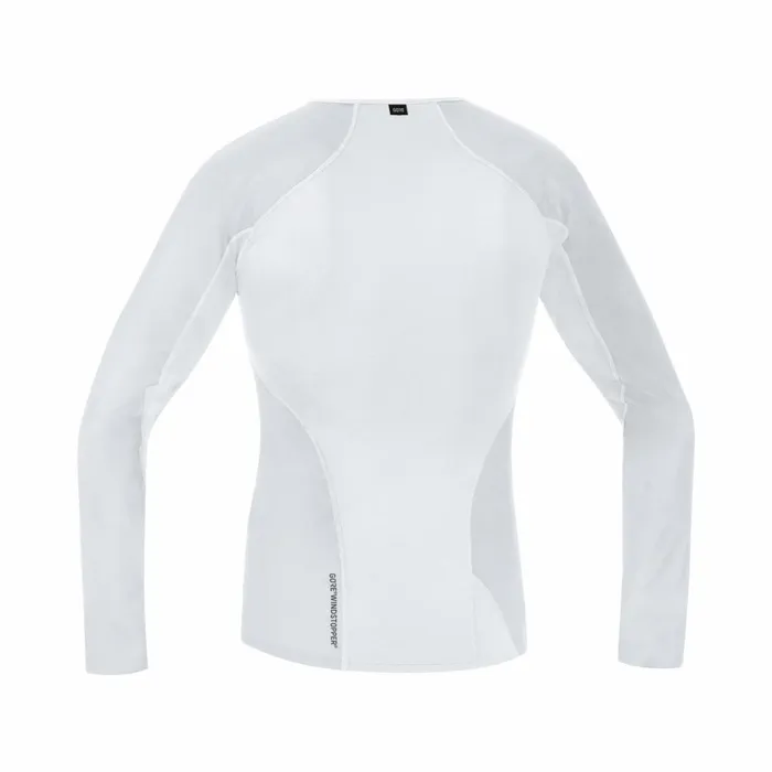 Tops Men GOREWEAR M WINDSTOPPER Base Layer Thermo Long Sleeve Shirt Mens White