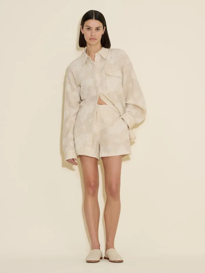 Trousers and Shorts Women Holzweiler Fusan Jacquard Shorts Ecru Mix