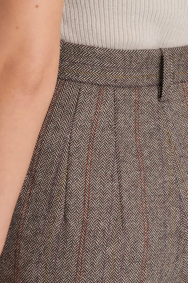 Trousers Women HERRINGBONE WEAVE TROUSER MORO Scanlan Theodore Trousers Women HERRINGBONE WEAVE TROUSER MORO Scanlan Theodore
