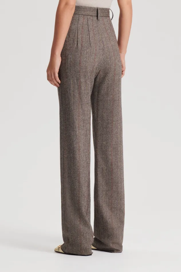 Trousers Women HERRINGBONE WEAVE TROUSER MORO Scanlan Theodore Trousers Women HERRINGBONE WEAVE TROUSER MORO Scanlan Theodore