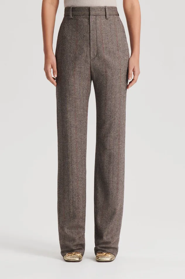 Trousers Women HERRINGBONE WEAVE TROUSER MORO Scanlan Theodore Trousers Women HERRINGBONE WEAVE TROUSER MORO Scanlan Theodore