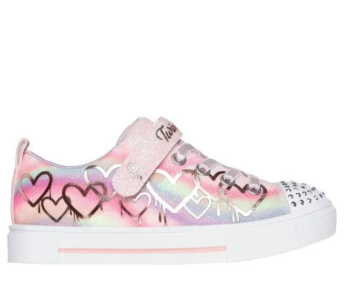 Twinkle Toes Twinkle Sparks 8211 Ombre Love Light Pink Kids SKECHERS Kids UK Sizes 9525