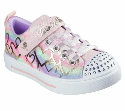 Twinkle Toes Twinkle Sparks 8211 Ombre Love Light Pink Kids SKECHERS Kids UK Sizes 9525