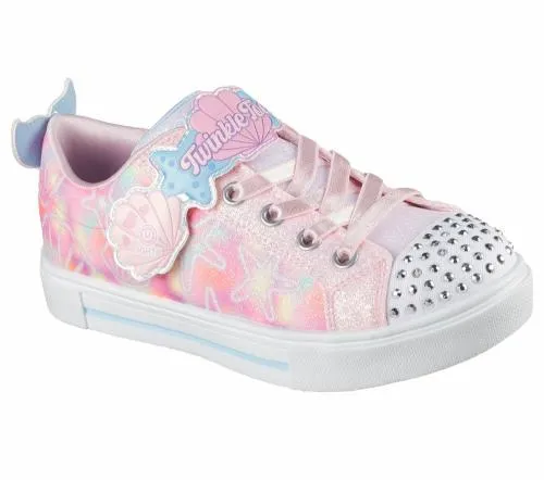 Twinkle Toes Twinkle Sparks 8211 Underwater Magic Light Pink Kids SKECHERS Kids UK Sizes 9525