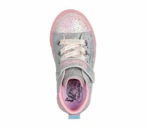Twinkle Toes Twinkle Sparks Ice 8211 Heather Magic Gray Pink Kids SKECHERS Toddlers UK Sizes 49