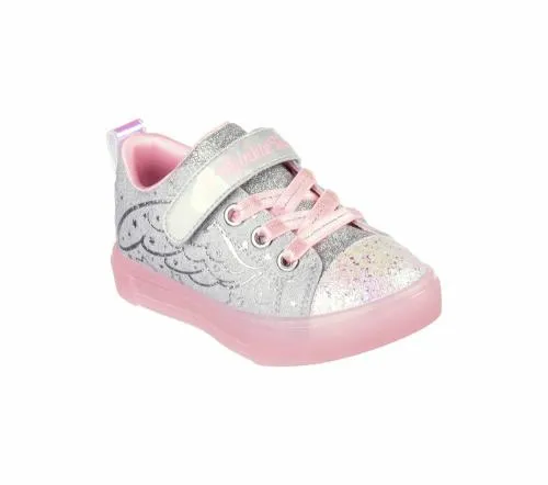 Twinkle Toes Twinkle Sparks Ice 8211 Heather Magic Gray Pink Kids SKECHERS Toddlers UK Sizes 49