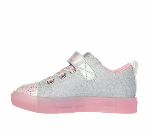 Twinkle Toes Twinkle Sparks Ice 8211 Heather Magic Gray Pink Kids SKECHERS Toddlers UK Sizes 49