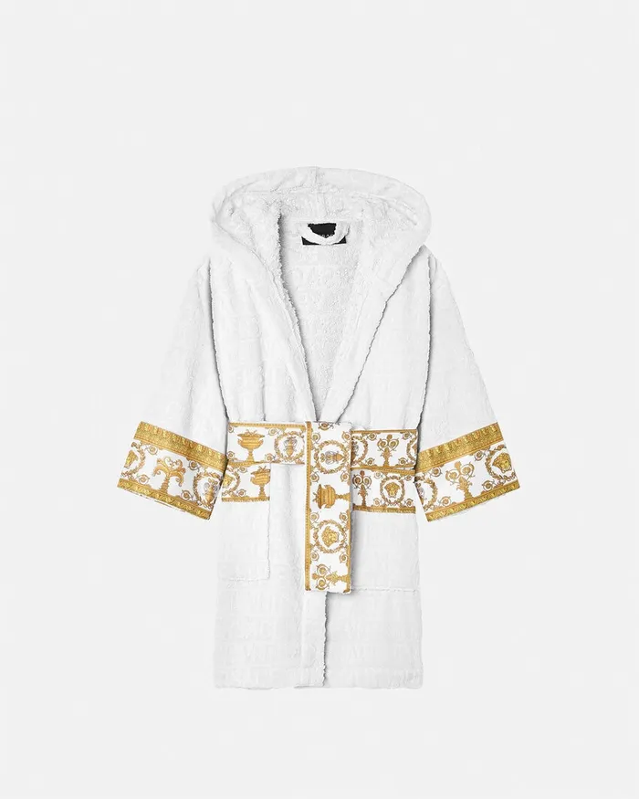 Underwear and Beachwear Kids Versace I Baroque Bathrobe White