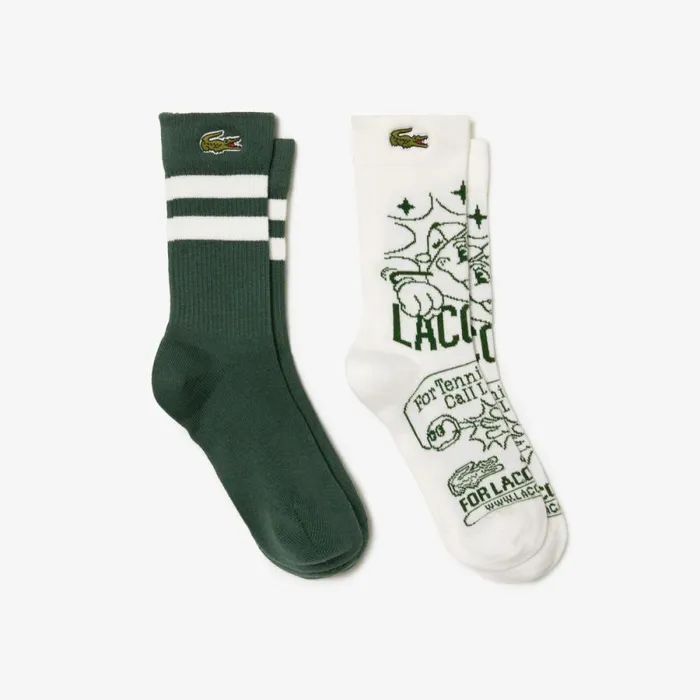 Underwear and Socks Kids Lacoste Kids039 2Pack Contrast Stripe Socks Dark Green White Nxi Underwear and Socks Kids Lacoste Kids039 2Pack Contrast Stripe Socks Dark Green White Nxi
