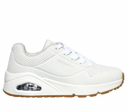 Uno 8211 Stand On Air White Kids SKECHERS Big Kids UK Sizes 36