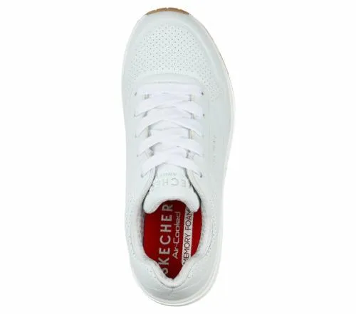 Uno 8211 Stand On Air White Kids SKECHERS Big Kids UK Sizes 36