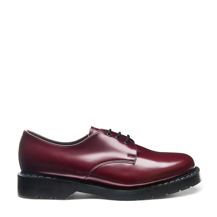Vegan Solovair Gibson Shoes Merlot Vegan HiShine Gibson Shoe